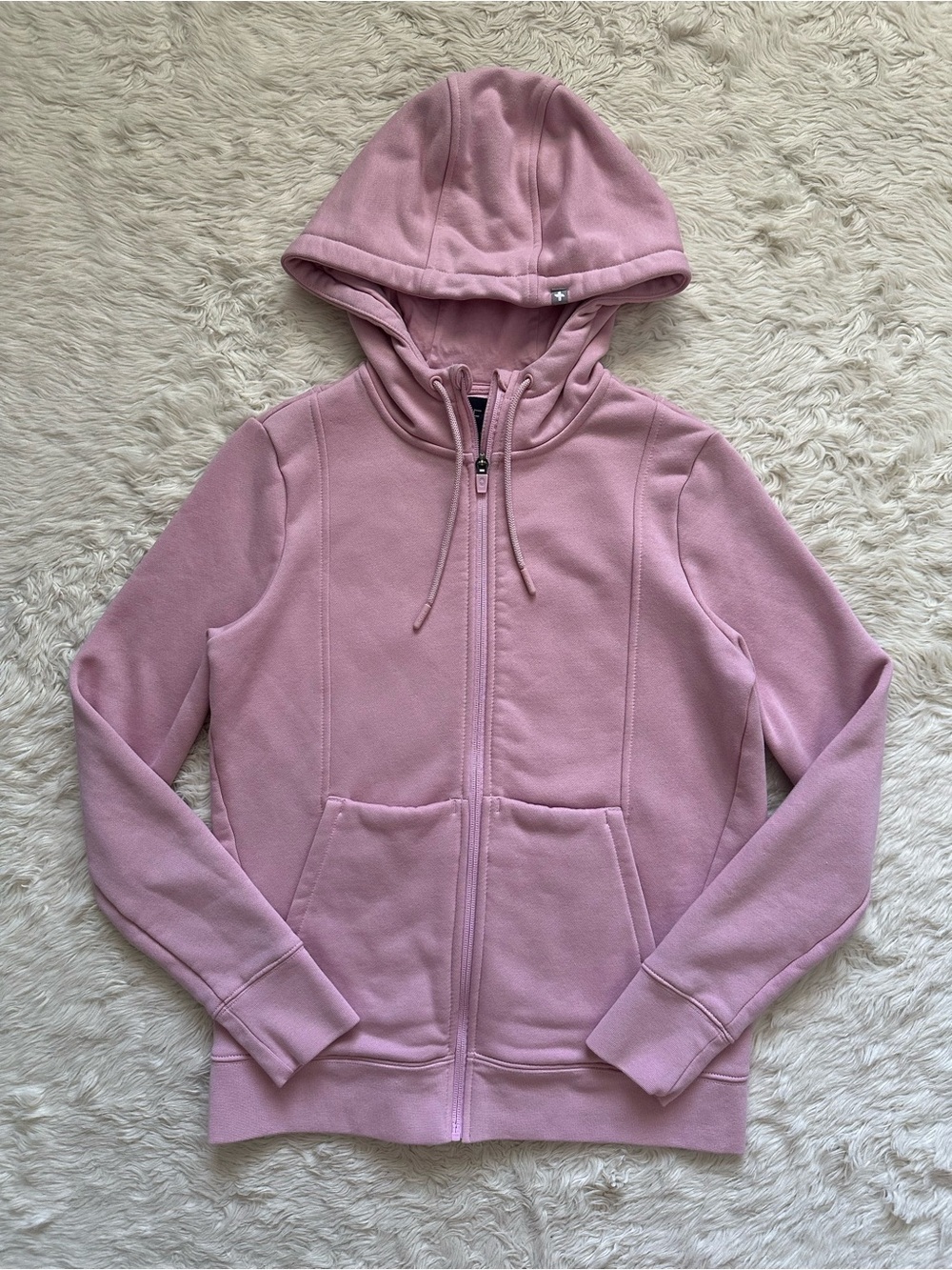 Figs Jacket On Shift Full Zip Up Hoodie Long Sleeve Hooded Workwear Pink Sz XS